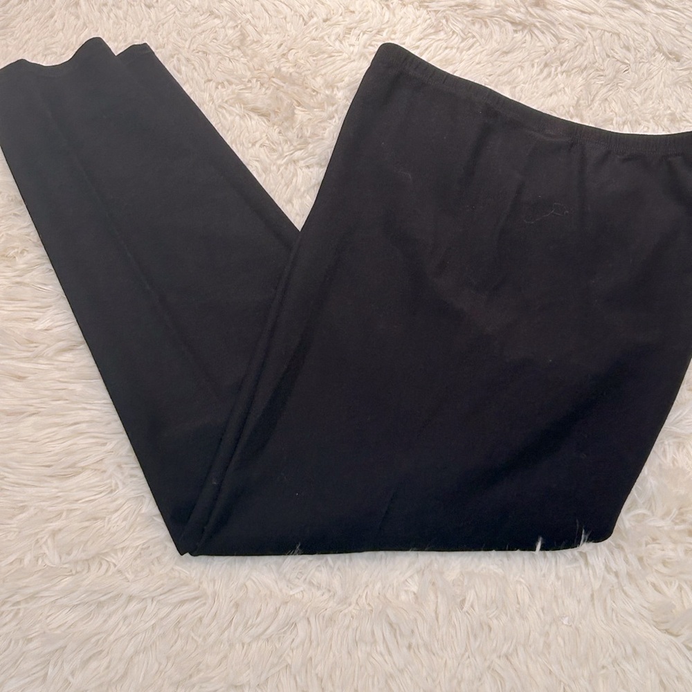 Eileen Fisher Black Pull on Viscose Pants